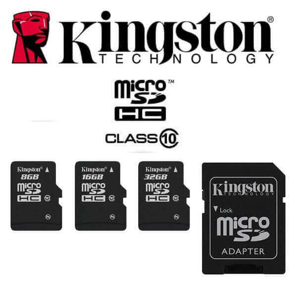 Carte Kingston Micro SD 32Go avec son adaptateur - Bedacamstore